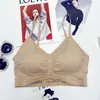 Lindo Costas Sutiã Roupa Íntima de Desenvolvimento Top Tubo Esportivo Vermelho Lindo Costas Tamanho Grande Wrap Top Tubo Fino Roupa Íntima Kaka Regata