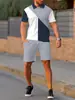 Camisa Polo com Lapela de Botão Terno Verão Moda Casual Casual Estampado Leve Terno Casual Masculino