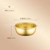 Olla de aluminio amarilla estilo coreano olla para fideos instantáneos olla para ramen olla dorada xinla olla para sopa doméstica olla de aluminio binaural de Corea del Sur