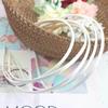 Conjunto de Faixas de Cabelo Coloridas de Tecido Faixas de Cabelo Cetim 5mm Faixas de Cabelo de Ferro Materiais para Acessórios DIY Feitos à Mão Grampos de Cabelo Acessórios para Cabelo Atacado