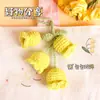 Bolsa de crochê de lã com ornamentos de flor de lírio e orquídea, flor acabada, estilo Ins, coração de menina, chaveiro de flor eterna, pequeno presente