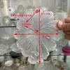Lámpara Colgante de Hoja de Vidrio para Sala de Estar Accesorios de Lámpara de Cristal Piezas para Bricolaje Iluminación del Hogar Pantalla de Lámpara Vidrio Piezas Sueltas Accesorios Juego Completo