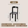 Silla de Comedor Nórdica de Madera Maciza para el Hogar, Sala de Estar, Silla con Respaldo, Silla Simple para Negociación en Casa de Huéspedes, Silla Popular en Internet ins, Silla Colorida de Estilo Antiguo Medio