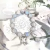 Pulseira de Contas de Cerâmica Estrela Concha Estilo Resort para Mulheres, Pulseira Exquisita de Nicho de Luxo Leve, Pulseira de Festa Estudantil de Alto Nível