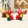 Acessórios de Fantasia de Natal Grampo de Cabelo de Natal Chapéu de Natal Vermelho Grampo Lateral Adorno de Galhos de Veado Acessórios de Cabelo para Idosos Venda por Atacado