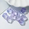 Cuentas de Flor de Rosa de Vidrio Transparente Accesorios para Joyería DIY Flor de Camelia Perforada Directamente Pulsera Colgante de Collar Materiales de Cuentas Sueltas
