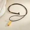 Cadena de Oro Pequeña Estilo Nuevo con Efecto Hielo Brillante, Cadena Larga de Suéter Plateada Pequeña Atrae-Riqueza, Joyería de Colgante para Mujer