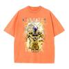 Camiseta con estampado digital para hombre y mujer, estilo retro americano, animación antigua, informal, combinable, de marca moderna, holgada, de verano para hombre y mujer.