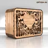 Caja de regalo de tarjeta de felicitación de madera nueva más vendida transfronteriza, suministros de boda, caja de tarjetas de presentación calada, caja de registro, caja de regalo de boda de madera
