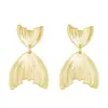 Pendientes grandes redondos de moda estilo europeo y americano, empalmados, con líneas geométricas exageradas y forma de corazón, perfectos para sesiones de fotos