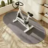 Esterilla para bicicleta estática, sisal deportivo imitación, insonorizada, reductora de ruido, amortiguadora de impactos, antideslizante, esterilla protectora de suelo para cinta de correr, elíptica