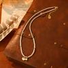 Collar de Nácar Natural Microincrustado para Mujer, Moda de Alta Gama, Pulsera con Cierre de Seguridad Estilo Chino Nuevo, Collar, Joyería Versátil