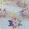 Tejido de Malla Bordado Floral Hecho a Mano en Stock, Adecuado para Vestidos, Ropa Infantil, Camisolas y Bordado Hanfu