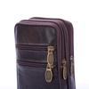 Riñonera de cuero multifuncional para hombre, bolso de cintura vertical, monedero, para negocios, nuevo, venta al por mayor