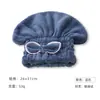 Gorro de ducha con lazo para cabello seco, súper absorbente, de secado rápido, de coral y forro polar, de princesa, para mujer, grueso y seco, pañuelo para la cabeza sin soplado.