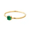 Moda Ins Europeia e Americana Simples Acessível Luxo Geométrico Anel de Diamante Joia Feminina Aço Inoxidável Banhado a Ouro 18K Anel Fino Atacado