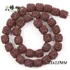 Cuentas de Pincel Ovaladas Cilíndricas de Piedra Volcánica Coloridas para Collar Pulsera DIY Accesorios de Joyería de Aromaterapia Venta Directa de Fábrica DIY