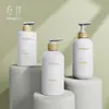 Botella Vacía Personalizable de 500ml Tipo Prensa para Dispensar Champú, Acondicionador para el Cabello, Gel de Ducha, Cosméticos y Loción Corporal