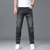 Nueva colección de Primavera y Otoño: jeans ajustados para hombre, pantalones rectos de negocios casual, pantalones largos para hombre