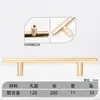Manija de Aleación de Zinc Dorada para Puertas de Gabinetes, Cajones, Alacenas y Puertas de Armarios; Manija de Hardware de Cobre Cepillado de Lujo Ligero para un Solo Agujero