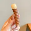 2026 Novo Modelo Preto Simples Fio de Telefone Elástico de Cabelo para Mulheres, Alta Elasticidade, Borracha Durável, Acessório Elegante para Rabo de Cavalo
