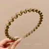 Diadema ondulada invisible sin costuras de corona alta para mujer, adecuada para uso diario, diadema que no aprieta, pinza para el pelo para lavarse la cara, accesorio para el pelo