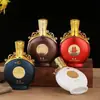 Atacado Personalizado Exquisito Luxo Alta Qualidade Garrafa de Bebida Alcoólica Purê Casamento Alta Qualidade Garrafa de Vinho Vazia Pacote de 0,5kg Pacote Completo