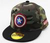 Chapéu de comércio exterior transfronteiriço Super aliança bordado de desenho animado Crianças europeias e americanas Boné de beisebol de rua letras camufladas boné de street dance
