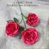 Flor Artificial flor artificial rojo rosa boda flor artificial boda flor artificial flor artificial flor decorativa flor de paisaje exterior