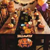 Nuevo Camino de Mesa de Halloween Admite Personalización con Imágenes Proporcionadas Tela de Fantasma Atmósfera Festiva Tela de Decoración de Mesa de Comedor Manteles