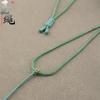 Cuerda colgante de jade simple tejida a mano con nudo Ping An, collar ajustable, cuerda fina llena de cera de abejas.