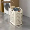 Cesto de roupa suja para banheiro, dobrável, grande capacidade, para guardar roupas sujas, e pode ser movido