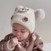 Gorros de Lana para Bebé de Otoño e Invierno con Forro de Felpa, Gorros Lindos y Súper Lindos para Recién Nacidos para Hombres y Mujeres, Gorros Tejidos para Bebés y Niños Pequeños