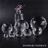 Fabricantes de Pujiang al por mayor bola facetada sólida de cristal transparente Bola plana única de cristal Lámpara de luz de vidrio Colgante de bola