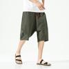 Pantalones casuales de cinco puntos para hombre, estilo chino, juvenil, de color sólido, informales, retro, rectos y sencillos, novedad de verano de 2022