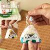 Saco de embalagem para bolinho de arroz triangular anti-embaçante aquecimento no micro-ondas grau alimentício saco de bolinho de arroz japonês desenho animado transparente descartável