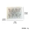 Molde de Silicona 3D de Mariposa y Libélula para Arte de Uñas, Decoración de Pasadores, Resina, Yeso, Lindas Herramientas de Dibujos Animados