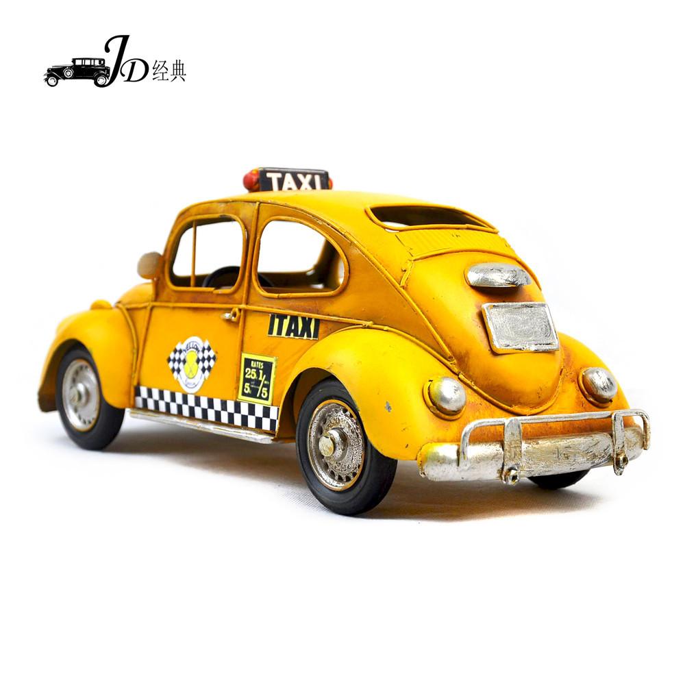 手工创意复古铁艺美国出租车巴士 节日礼物 家居饰品 金属工艺品