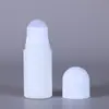 Fabricantes fornecem frasco plástico de 50ml com roll-on, frasco para embalagem de líquidos, frasco com esfera plástica, frasco roll-on para desodorante e antitranspirante