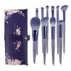Cangzhou Lantis Mesmo Estilo Coelho Roxo Conjunto de 10 Pincéis de Maquiagem Pincel para Sombra Blush Pó Solto Conjunto Completo Ferramentas de Maquiagem Beleza Pincéis