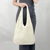 2026 Novo Estilo Simples Bolsa Tote de Tricô Vazada para Axila Estilo Casual para Uso Diário e Viagens de Lazer