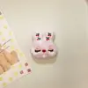 Estilo Japonés y Coreano Cabeza de Conejo de Piel Relleno de Algodón Accesorios DIY Bolsa para Muñeca Ropa Tela Bordada Muñeca Peluche Broche Colgante
