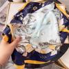 Pañuelo Cuadrado Pequeño de Alta Gama, Pañuelo Paisley para Mujer, Stock Listo Transfronterizo Coreano, Pañuelo Cuadrado con Estampado de Leopardo de Imitación al por Mayor
