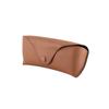 Estojo para óculos com padrão de lichia caixa de armazenamento para óculos de sol bolsa para óculos de couro pvc vintage com botão de pressão bolsa portátil para armazenamento de óculos de sol