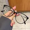 Gafas de lectura retro con montura ojo de gato de carey, alta definición, anti luz azul para mujer, montura ovalada grande, gafas lisas versátiles para uso diario