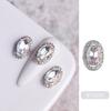 Broca de unha Internet Celebridade Explosiva Diamante Jóias Cor Mágica AB Liga Diamante Luz Luxo Super Flash Gota D'água Broca Quadrada Decoração de Unhas