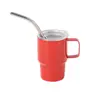 Vaso de chupito de acero inoxidable para sublimación Amazon personalizado de 2 oz con asa Taza mini con pajita Vaso de chupito de doble pared