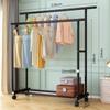 Perchero de Pie para Dormitorio de un Solo Polo Simple Perchero Balcón Perchero para Secar Ropa Hogar Móvil Abrigo y Sombrero Vela Excelente