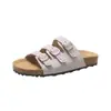 Sandalias de Mujer de Moda con Hebilla de una Sola Tira, Sandalias de Playa con Remaches, Sandalias Planas de Vacaciones Estilo Ins