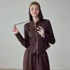Conjunto de yoga para mujer, colección otoño/invierno 2026, para deportes al aire libre, fitness y running, con sudadera con capucha y pantalones de yoga, un conjunto de dos piezas